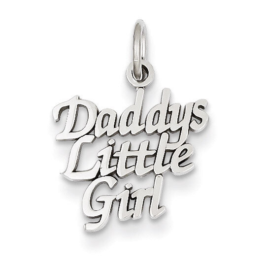 DADDY'S LITTLE GIRL CHARM 14k White Gold WCH20