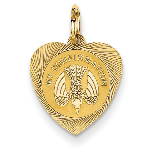My Confirmation Heart Disc Charm 14k Gold XAC725, MPN: XAC725, 886774122724
