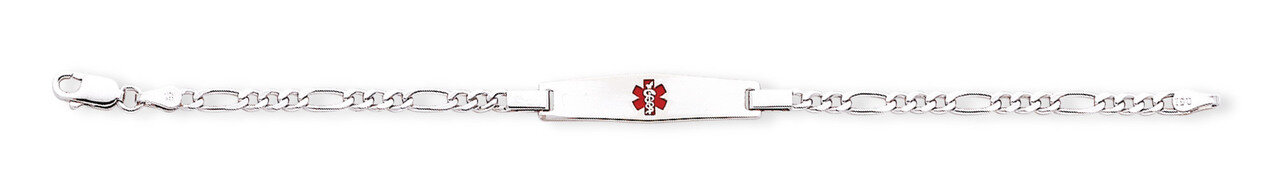 Children&#39;s Medical ID Bracelet with Figaro Sterling Silver XSM56-6, MPN: XSM56-6, 883957274577