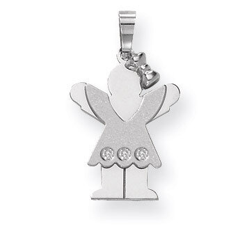 Diamond Kid Pendant 14k White Gold XK435AA, MPN: XK435AA, 883957116686