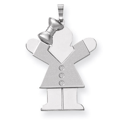 Diamond Kid Pendant 14k White Gold XK441AA, MPN: XK441AA, 883957116792