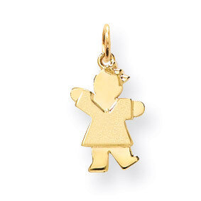 Mini Girl Charm 14k Gold XK837, MPN: XK837, 883957415802