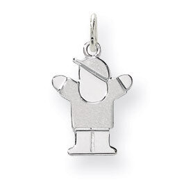 Mini Boy Charm 14k White Gold XK843, MPN: XK843, 883957485218