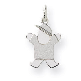 Mini Boy Charm 14k White Gold XK844, MPN: XK844, 883957415833
