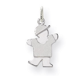 Mini Boy Charm 14k White Gold XK848, MPN: XK848, 883957415840