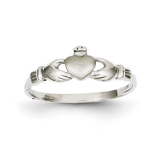 Child&#39;s Claddagh Ring 14k White Gold K571, MPN: K571, 883957901893