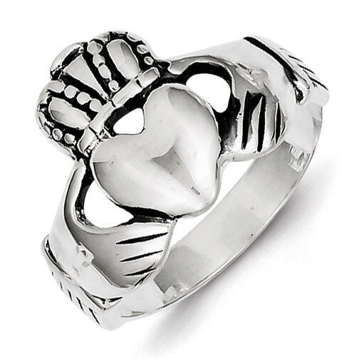 Claddagh Ring Sterling Silver Antiqued QR952-6, MPN: QR952-6, 883957255248