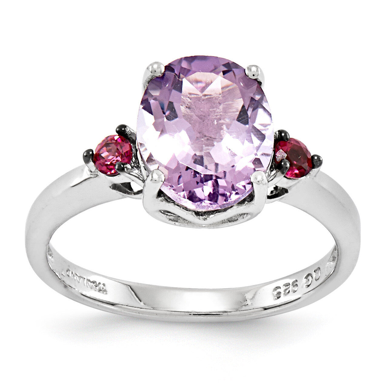 Pink Amethyst &amp; Rhodolite Garnet Ring Sterling Silver QR2878PAM, MPN: QR2878PAM, 886774189666