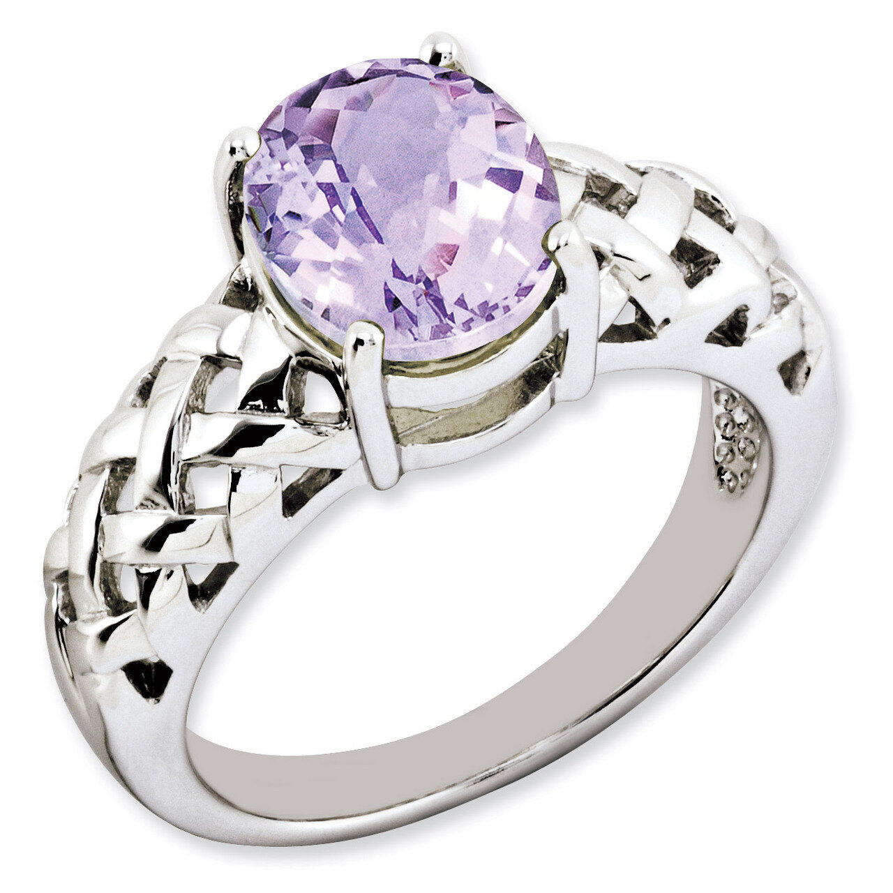 Pink Quartz Ring Sterling Silver QR2888PQ, MPN: QR2888PQ, 883957402819