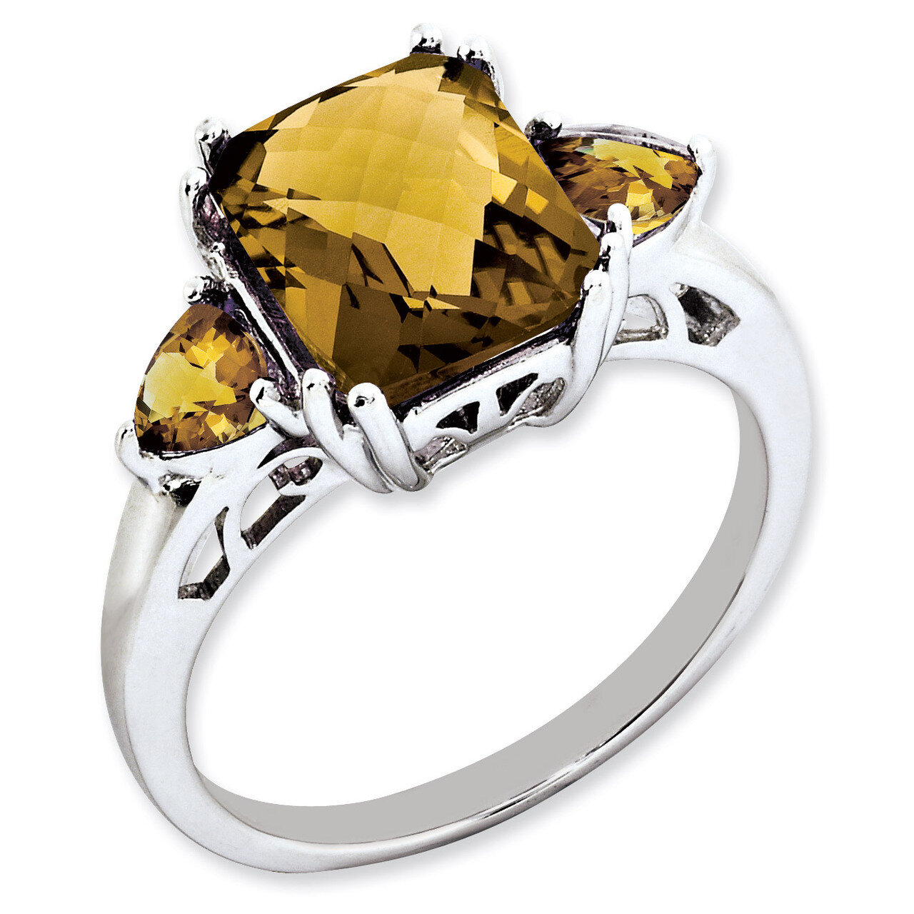 Whiskey Quartz Ring Sterling Silver QR2916WQ, MPN: QR2916WQ, 883957610719