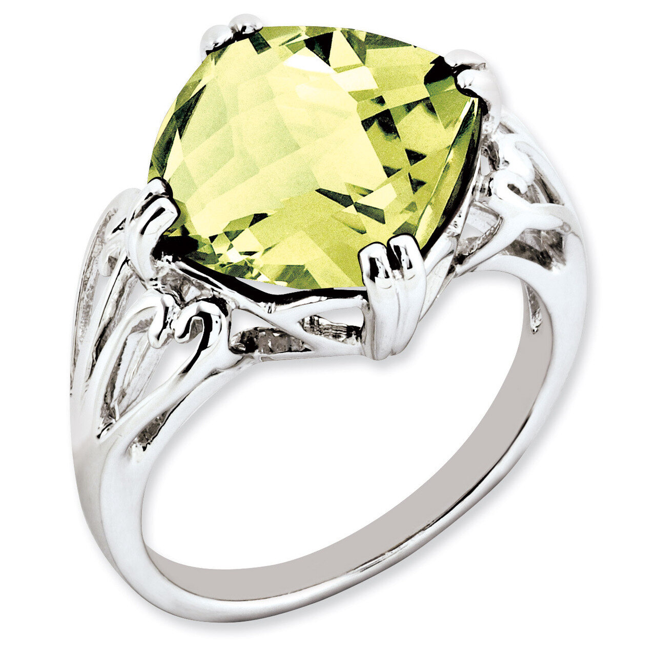 Lemon Quartz Ring Sterling Silver QR2951LQ, MPN: QR2951LQ, 883957360522