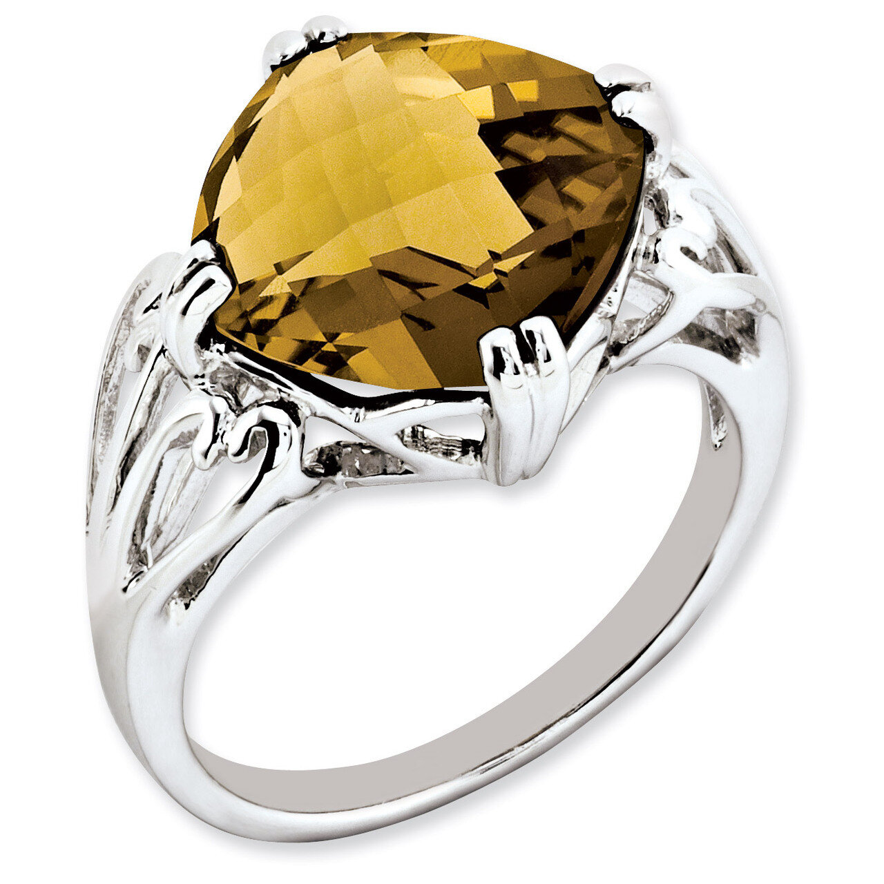 Whiskey Quartz Ring Sterling Silver QR2951WQ, MPN: QR2951WQ, 883957360553