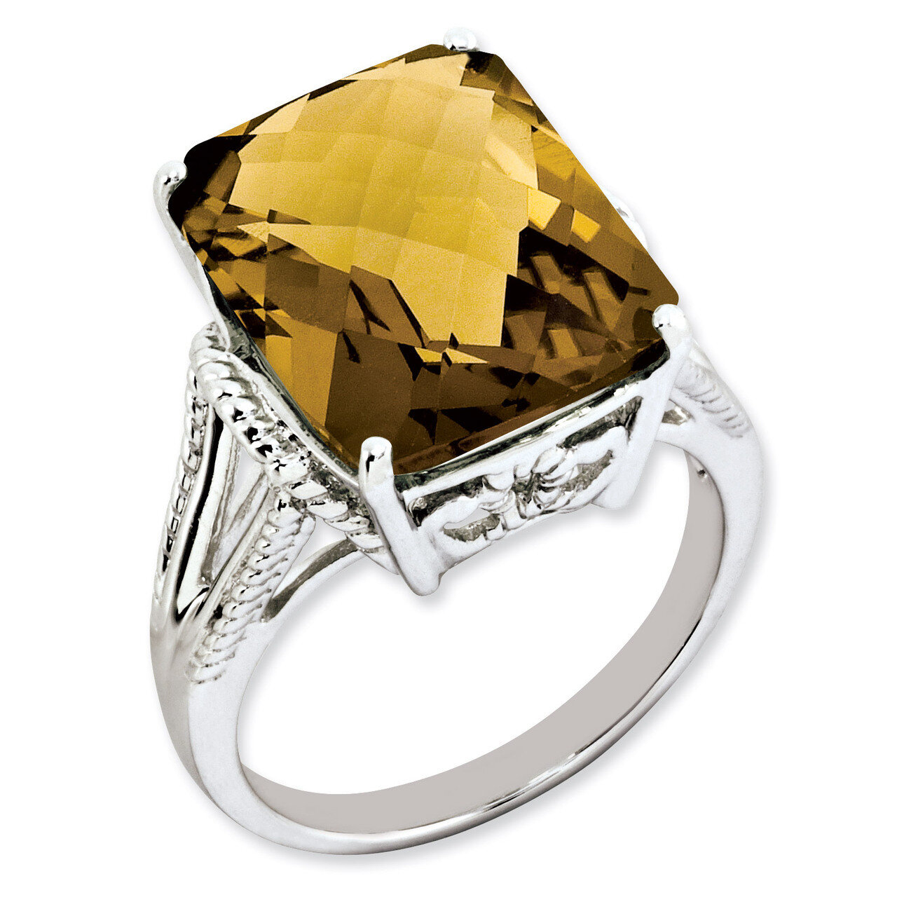Whiskey Quartz Ring Sterling Silver QR2953WQ, MPN: QR2953WQ, 883957617213