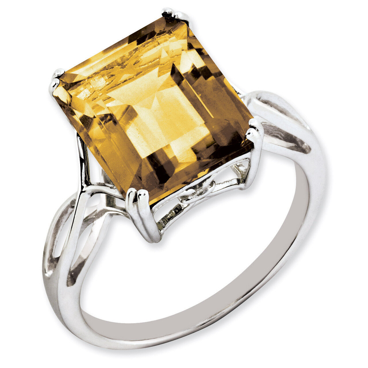 Whiskey Quartz Ring Sterling Silver QR2955WQ, MPN: QR2955WQ, 883957147277