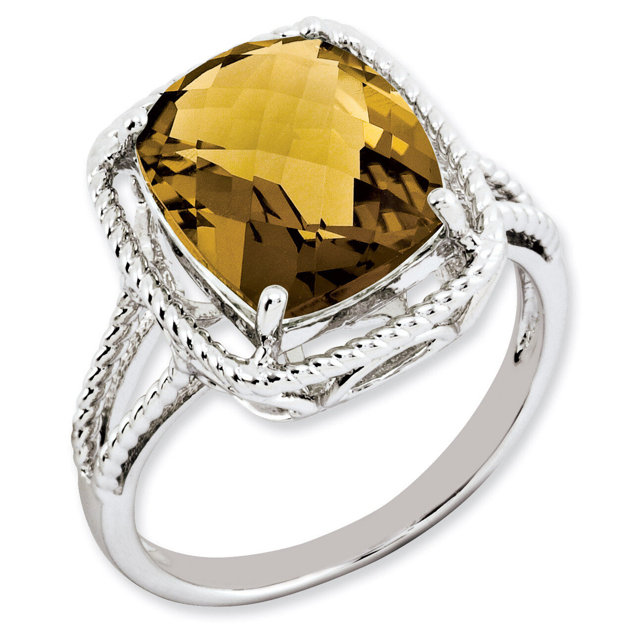 Whiskey Quartz Ring Sterling Silver QR2956WQ, MPN: QR2956WQ, 883957360669