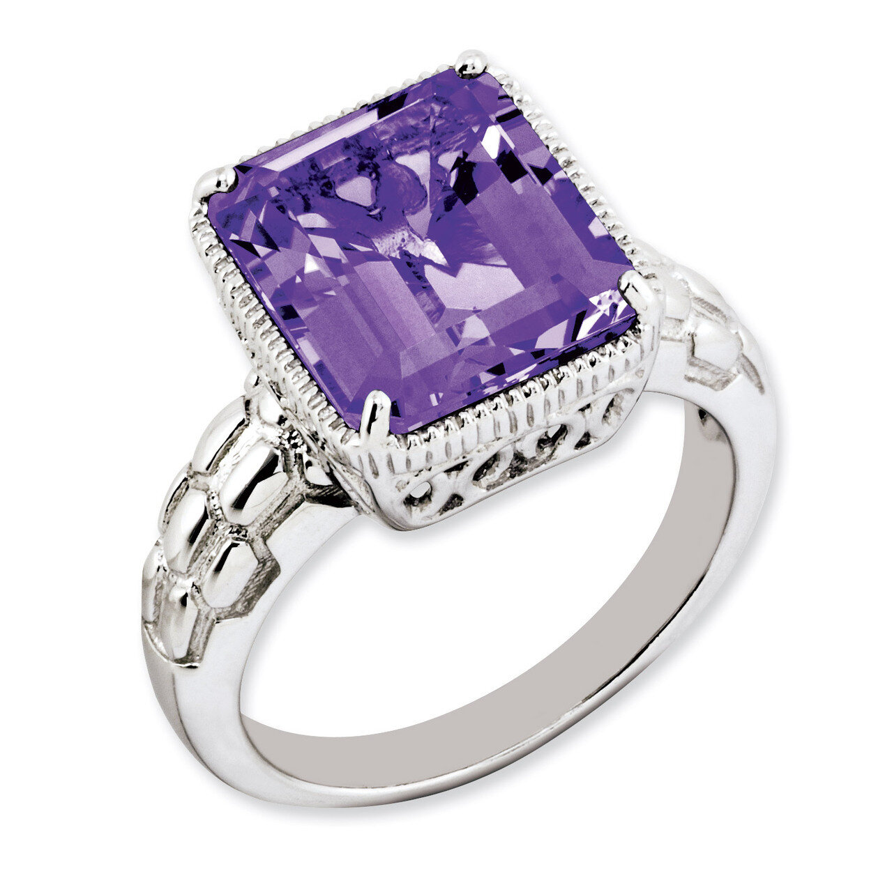 Amethyst Ring Sterling Silver QR3170AM, MPN: QR3170AM, 883957363073