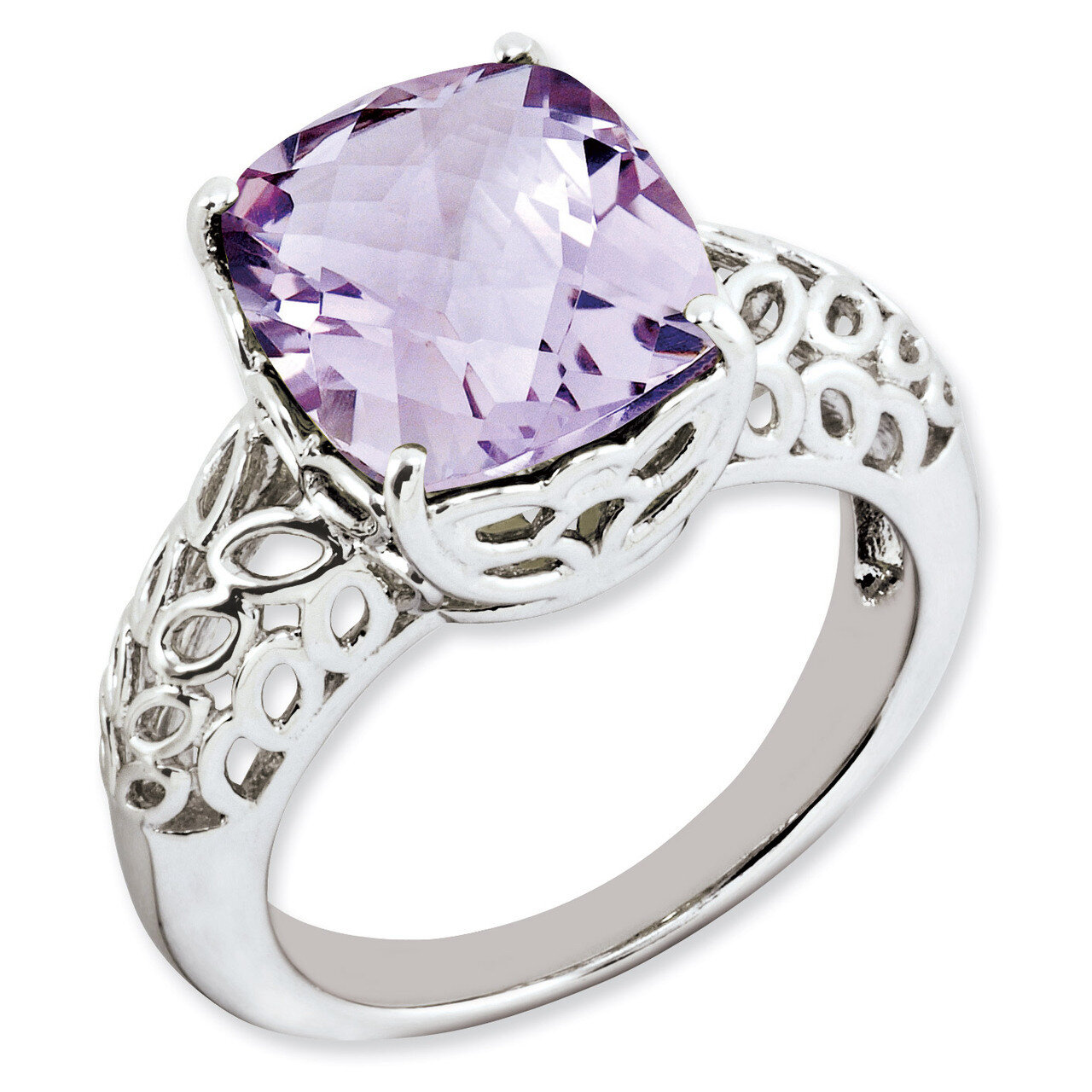 Pink Quartz Ring Sterling Silver QR3177PQ, MPN: QR3177PQ, 883957363257