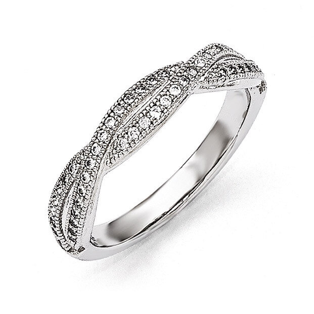 Ring Sterling Silver & Cubic Zirconia Polished QMP1063