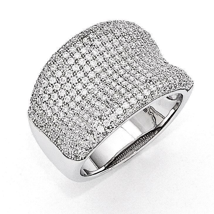 Ring Sterling Silver & Cubic Zirconia Polished QMP111