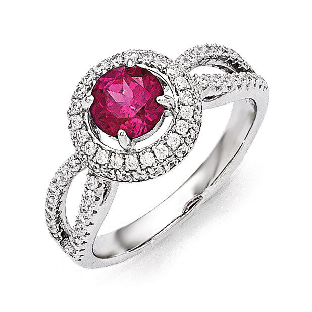 Circle Ring Sterling Silver &amp; Cubic Zirconia QMP1343, MPN: QMP1343, 191101194801