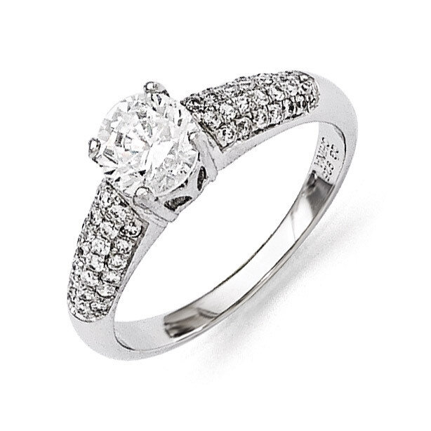 Ring Sterling Silver &amp; Cubic Zirconia QMP245