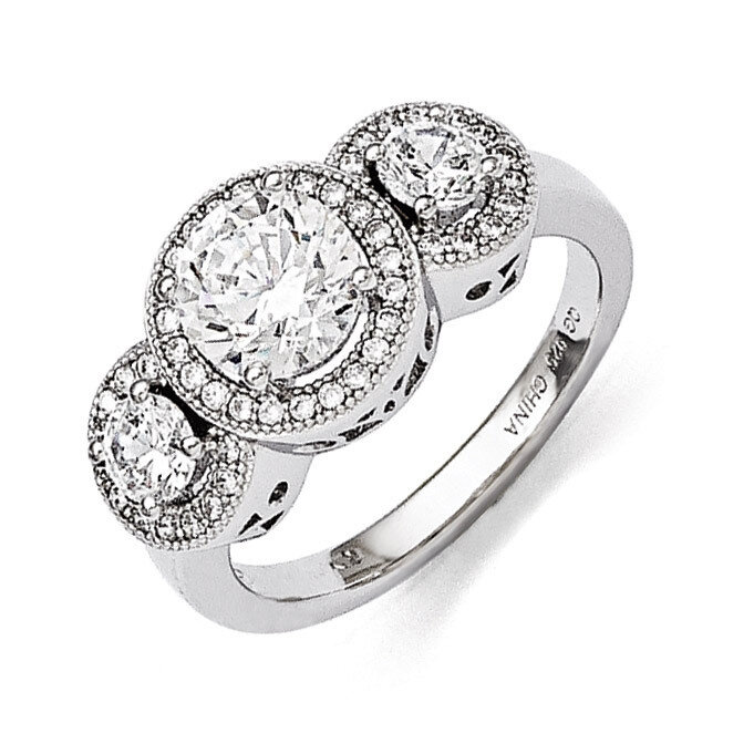 Ring Sterling Silver &amp; Cubic Zirconia QMP419, MPN: QMP419, 886774240305