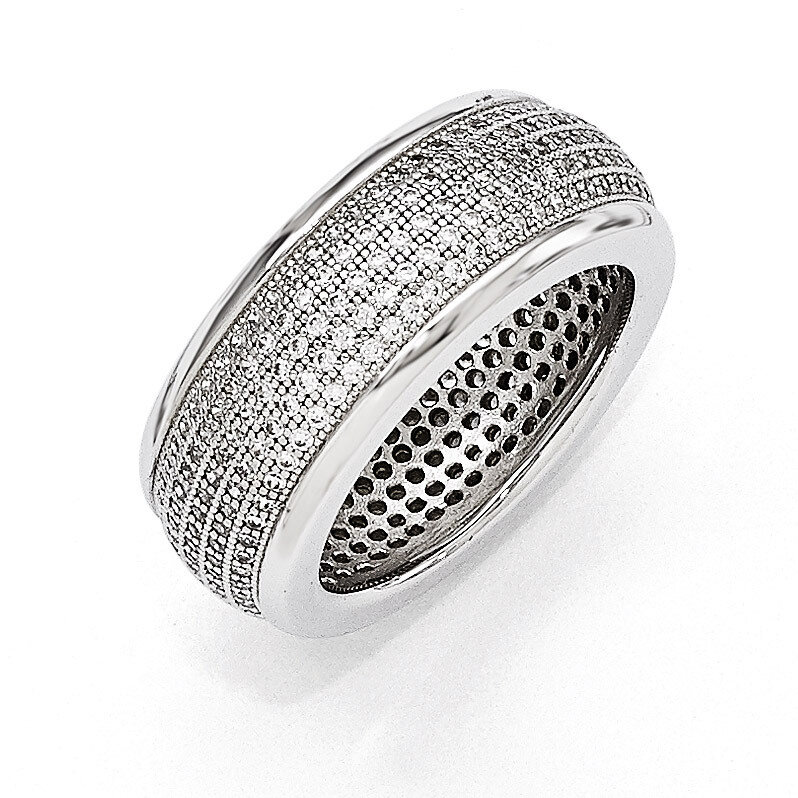 Ring Sterling Silver &amp; Cubic Zirconia QMP435