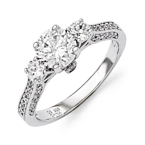 Ring Sterling Silver & Cubic Zirconia QMP766