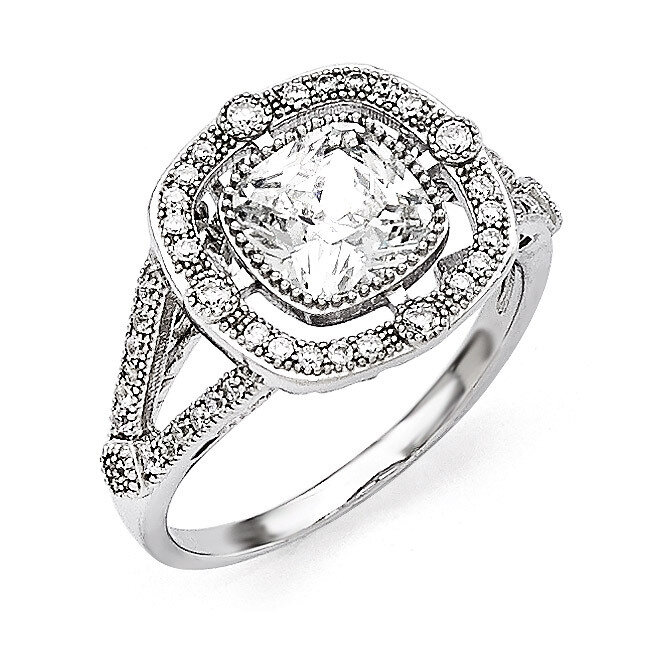 Ring Sterling Silver &amp; Cubic Zirconia QMP921, MPN: QMP921, 883957435459