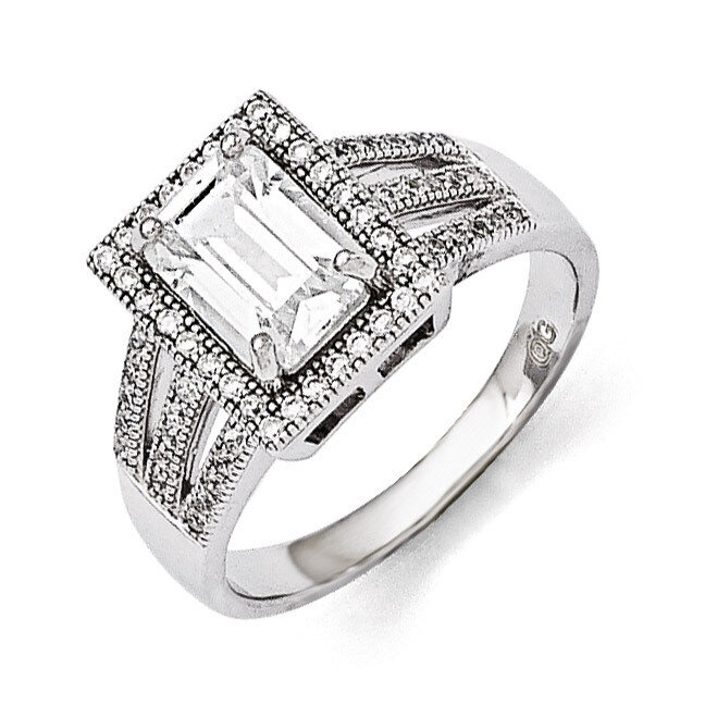 Ring Sterling Silver &amp; Cubic Zirconia QMP936, MPN: QMP936, 886774578170
