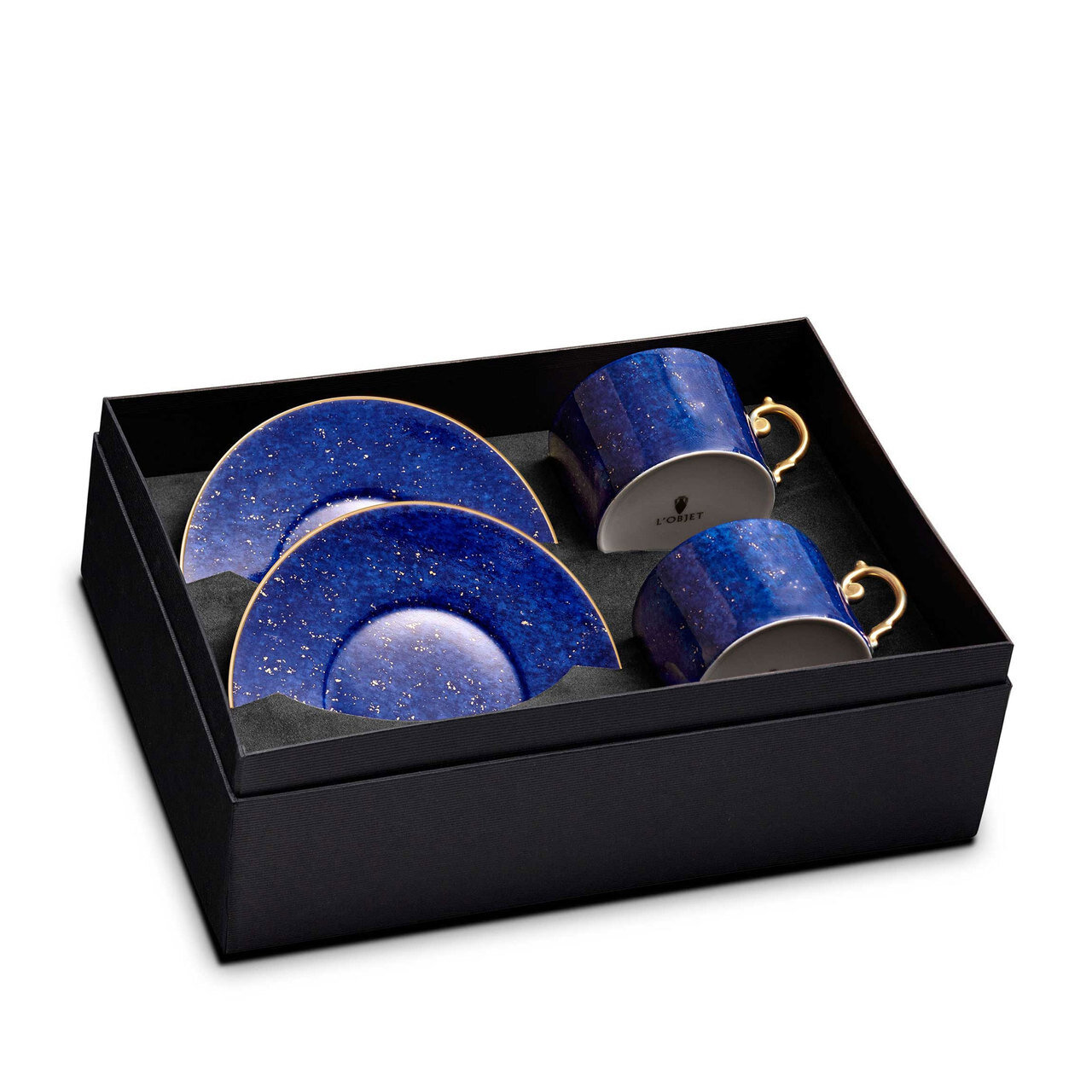 L'Objet Lapis Tea Cup and Saucer Gift Box of 2