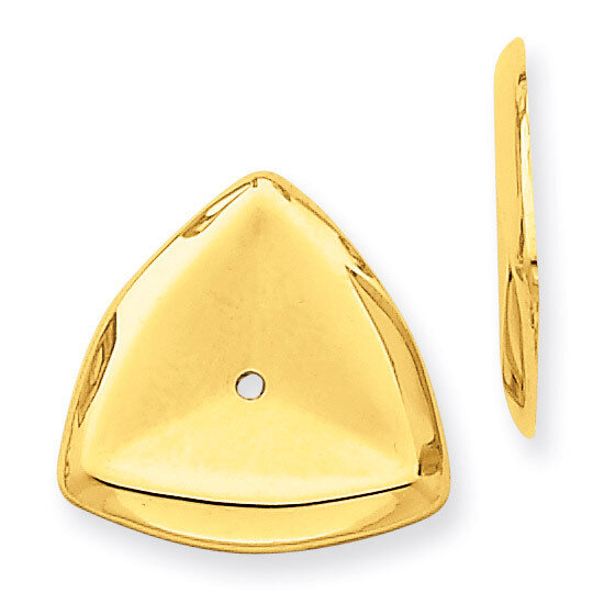 Triangle Earring Jackets 14k Gold Polished E890J