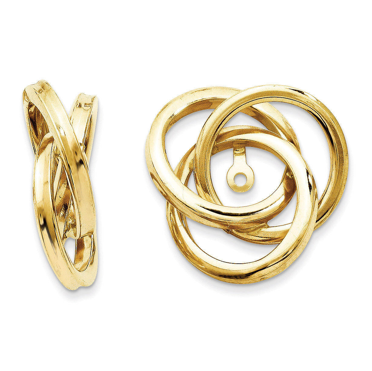 Love Knot Earring Jackets 14k Gold Polished TH223, MPN: TH223, 886774118673