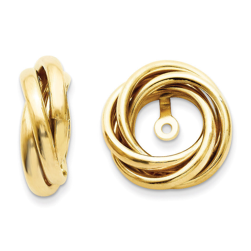 Love Knot Earring Jackets 14k Gold Polished TH225, MPN: TH225, 886774118697