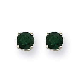 Green Tourmaline Earrings 14k White Gold XE72WGT-B, MPN: XE72WGT-B, 883957097466
