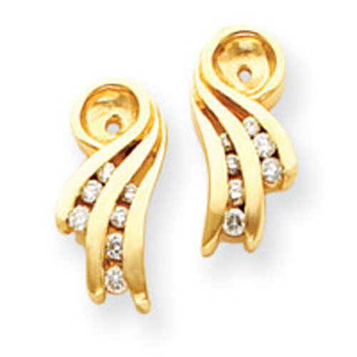 Diamond Earring Jackets Mounting 14k Gold XJ27
