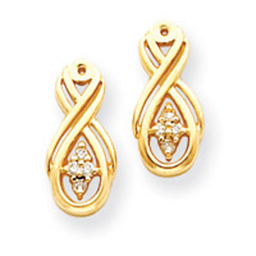 Diamond Earring Jackets Mountings 14k Gold XJ29, MPN: XJ29, 883957445878