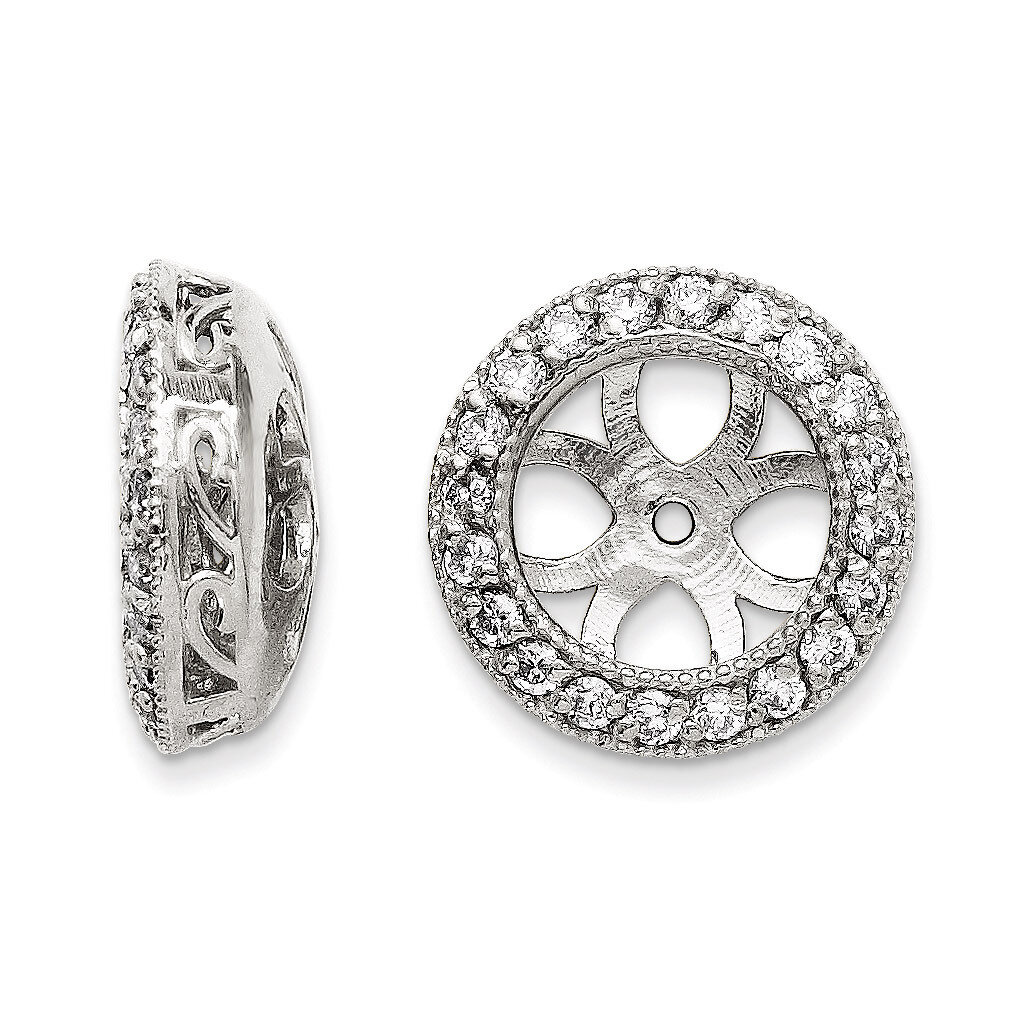 Earring Jacket 14k White Gold VS Quality Diamond XJ36WVS, MPN: XJ36WVS, 883957115436