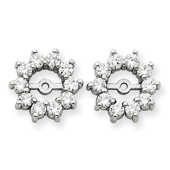 Earring Jacket 14k White Gold VS Quality Diamond XJ46WVS, MPN: XJ46WVS, 883957115689