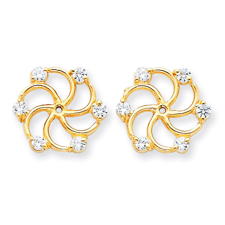 Diamond Earring Jacket Mountings 14k Gold XJ47, MPN: XJ47, 191101106088