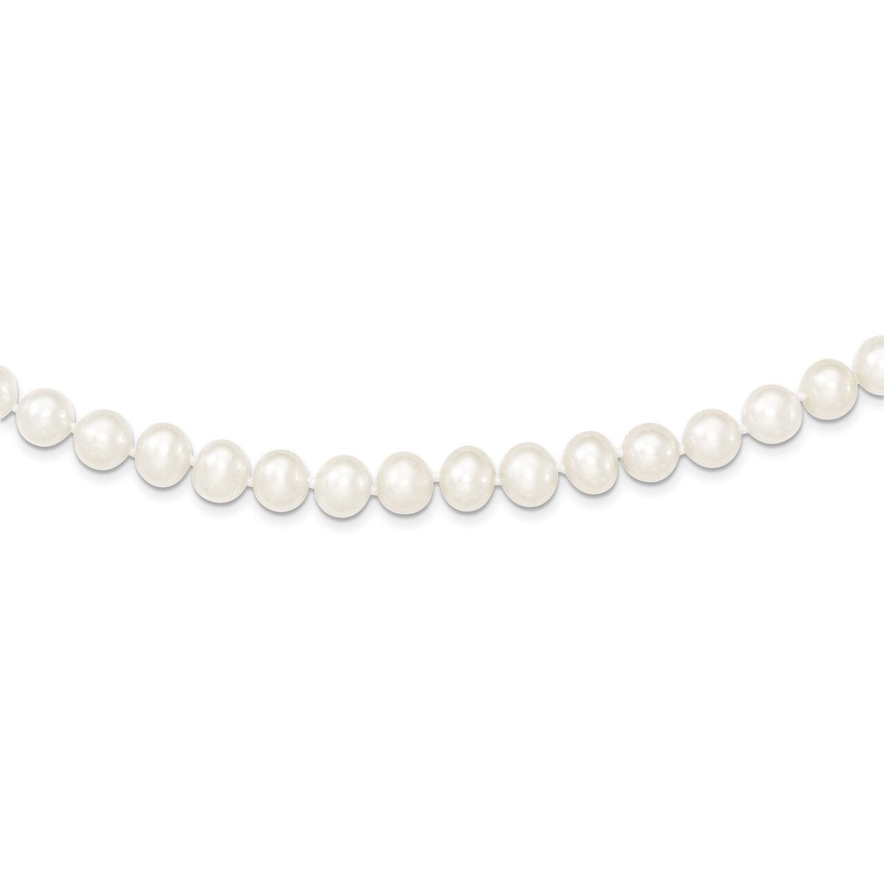 8-9mm White Cultured Pearl Necklace Sterling Silver QH4728-16, MPN: QH4728-16, 883957548937