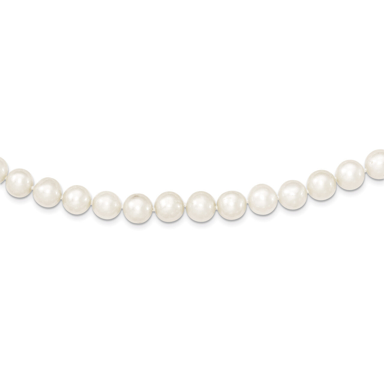 9-10mm White Cultured Pearl Necklace Sterling Silver QH4729-16, MPN: QH4729-16, 883957400983