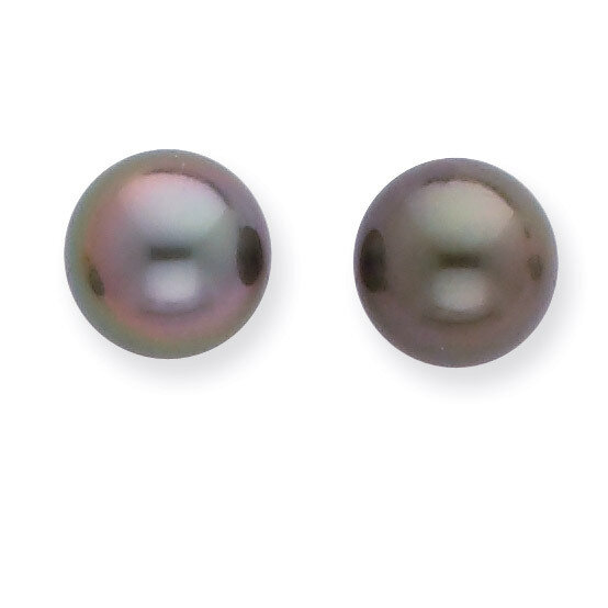 8-9mm Saltwater Cultured Tahitian Pearl Earrings 14k White Gold XF350E, MPN: XF350E, 883957445663