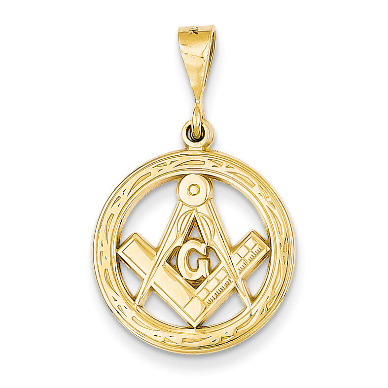 Masonic Pendant 14k Gold C1783