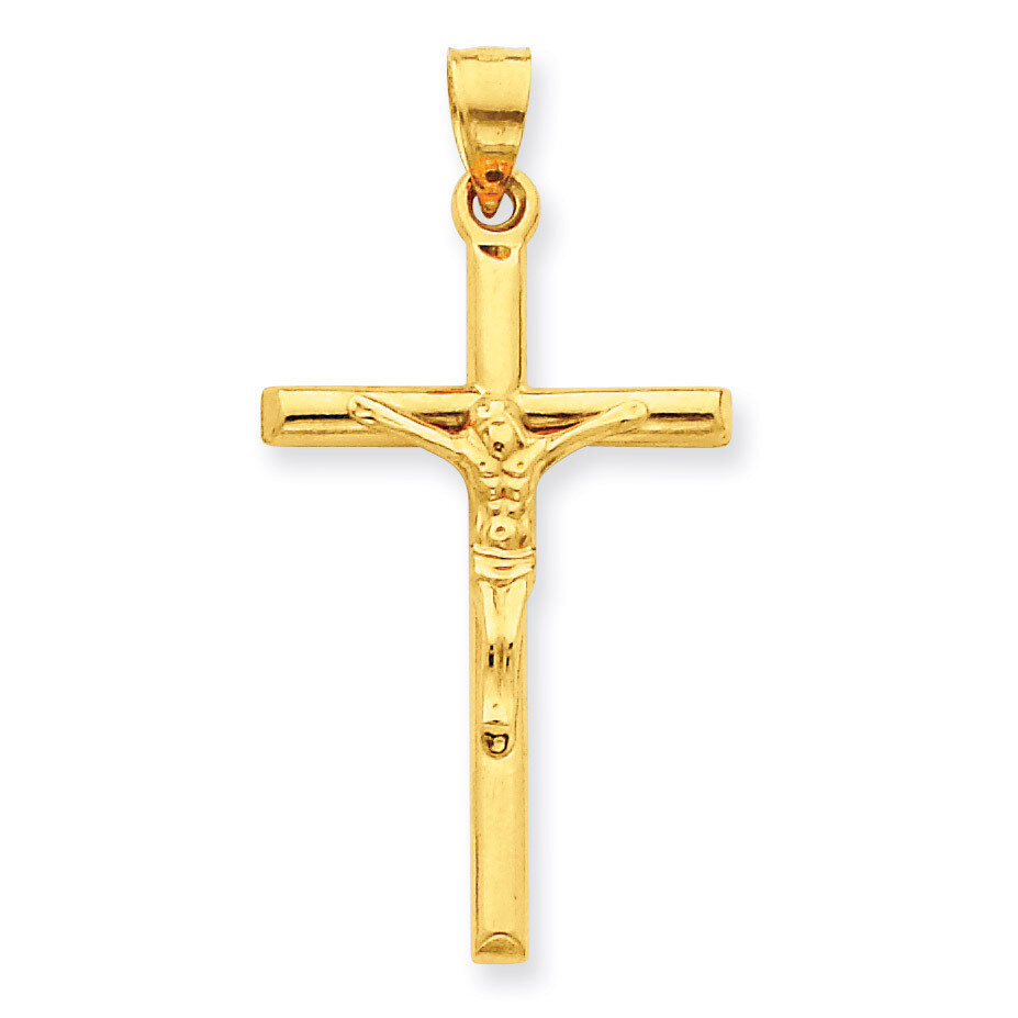 Hollow Crucifix Pendant 14k Gold C3671