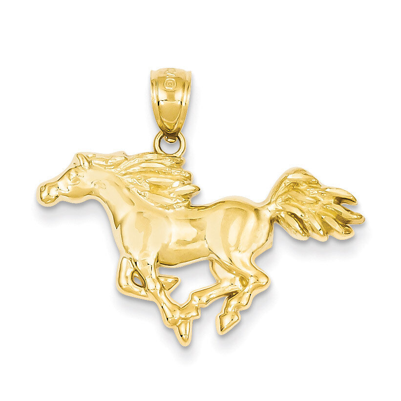 Horse Pendant 14k Gold Polished C4041