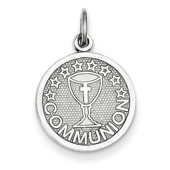 Communion Charm 14k White Gold D1506