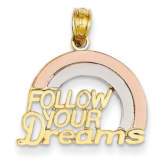 Follow Your Dreams Rainbow Pendant 14k Yellow &amp; Rose Gold with Rhodium K2351, MPN: K2351, 637218086…