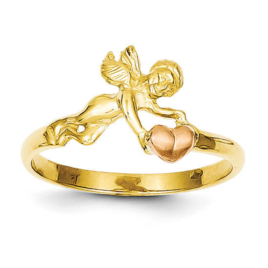 Angel &amp; Heart Ring 14k Two-tone Gold K3891, MPN: K3891, 191101180170