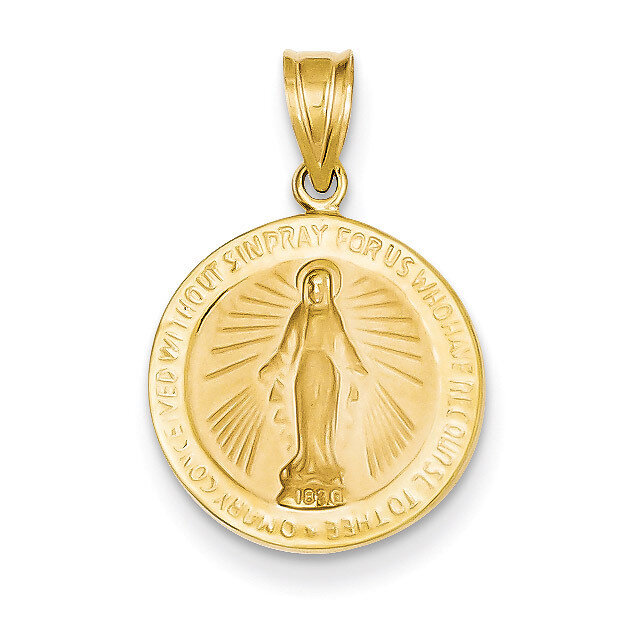Miraculous Medal Pendant 14k Gold M1437, MPN: M1437, 637218168989